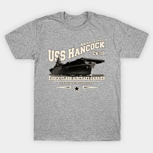 USS HANCOCK CV-19 aircraft carrier veterans T-Shirt